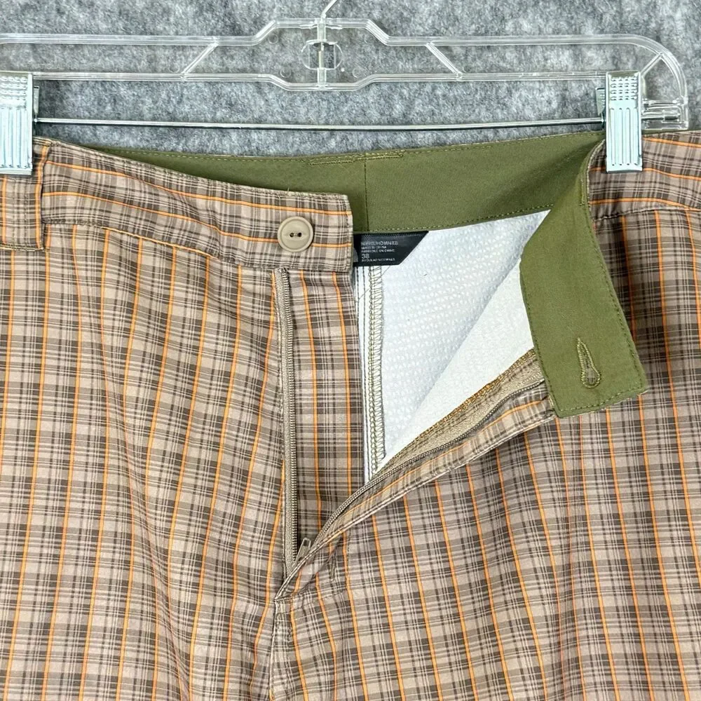 North Face Shorts Mens 38 Plaid Chino Shorts Lightweight Quick Dry Pockets